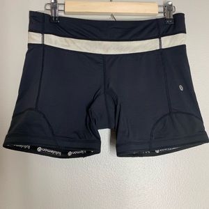 LULULEMON wet dry warm compression black shorts